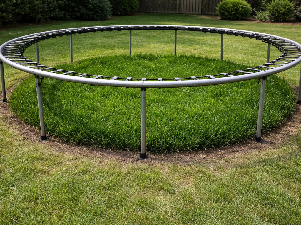 Why Does Grass Grow Better Under a Trampoline and How to Help