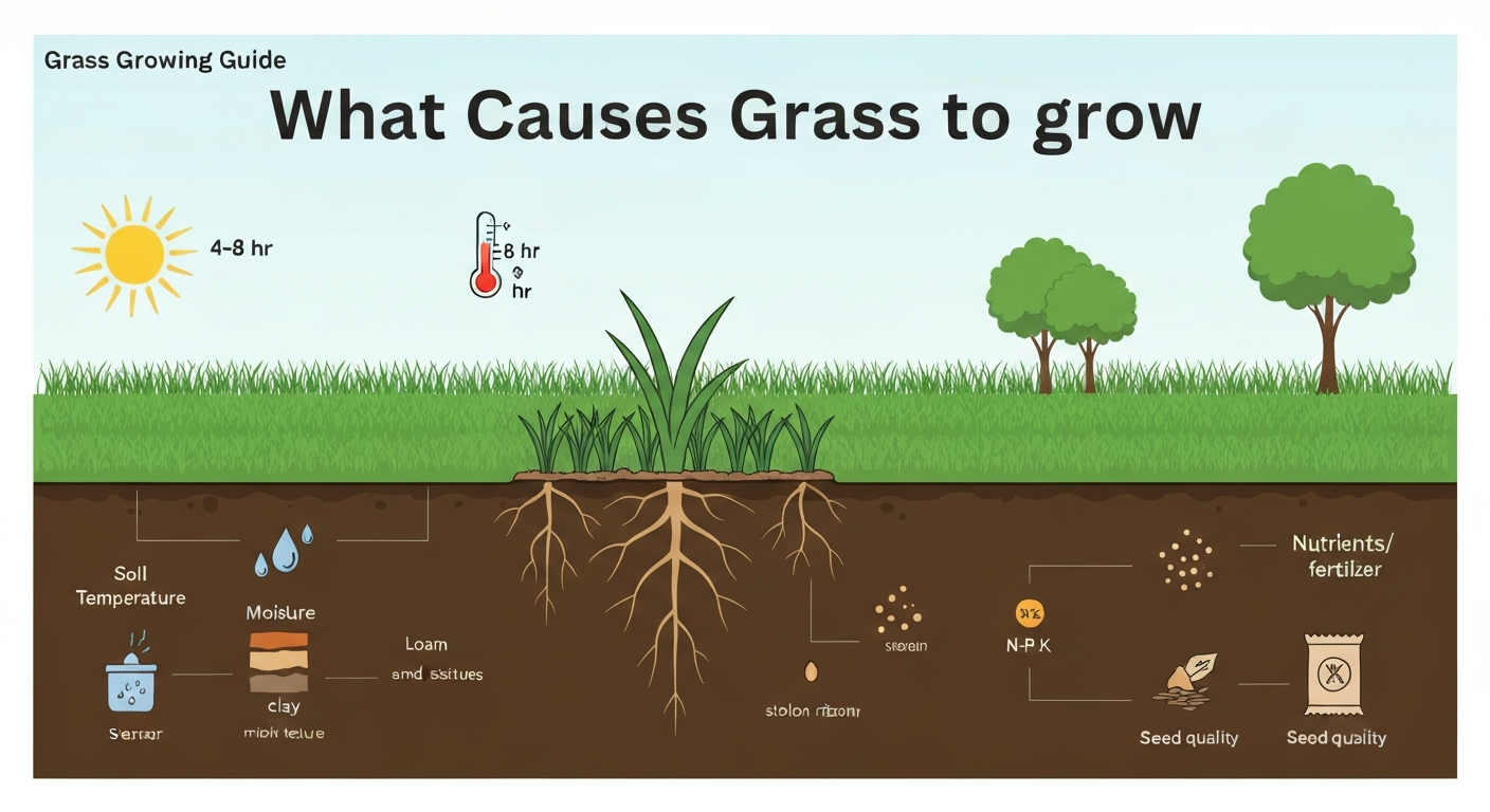 what causes grass not to grow